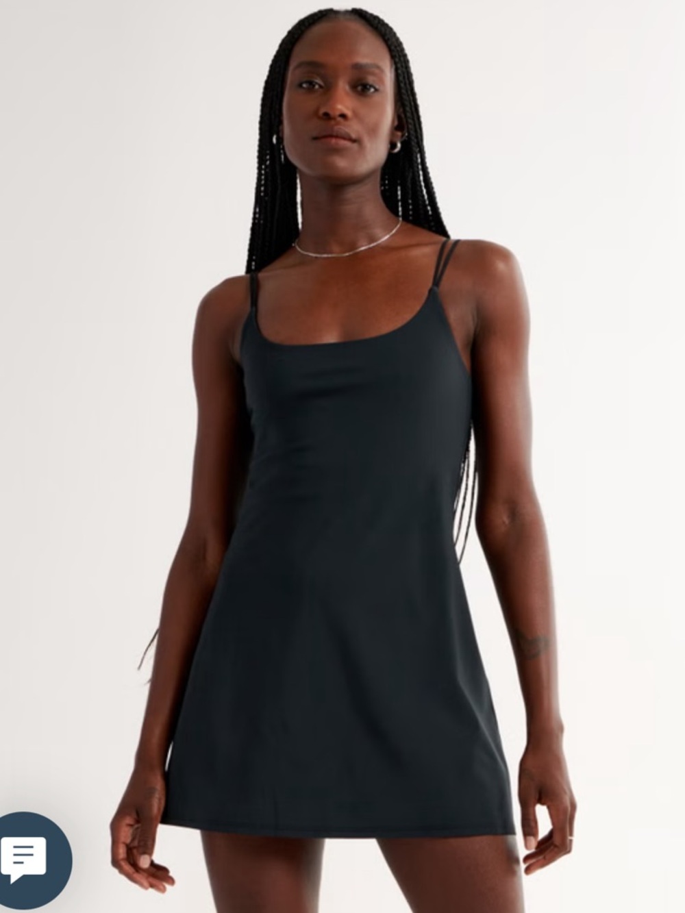 Abercrombie Traveler Mini Dress — Black